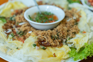 Vietnamese traditional pizza