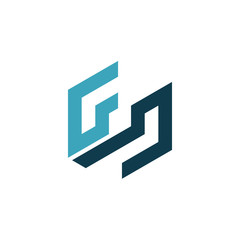 Abstract Hexagon Business Logo Template