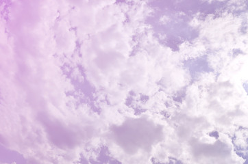 Beautiful blue sky background template with some space for input text message below isolated on blue