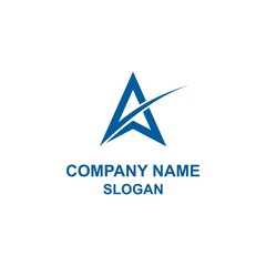 A letter initial star logo.