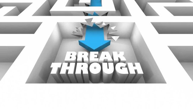 Breakthrough Innovation Solve Problem Solution Maze 3d Animation