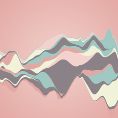 Big data visualization. Streamgraph. Futuristic infographic. Inf