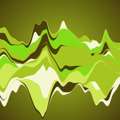 Big data visualization. Streamgraph. Futuristic infographic. Inf