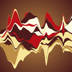 Big data visualization. Streamgraph. Futuristic infographic. Inf