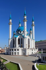 Fototapeta na wymiar Mosque Kul Sharif in Kazan Kremlin