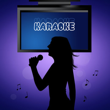 illustration of karaoke