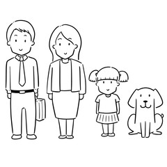 vector set of family