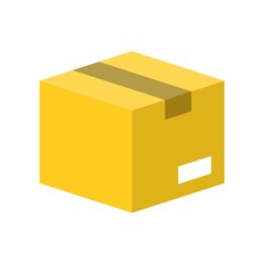 Box, flat icon design pixel perfect