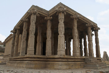 Obraz premium Kadalekalu, Gram, Ganesha. Sacred Center. Hampi, Karnataka.