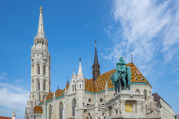 Fototapeta na wymiar Matthias Church in Budapest city, Hungary