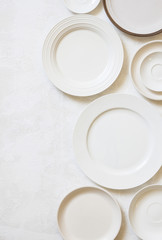 white plate isolated on white background