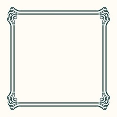 Decorative vector frame