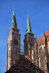 Fototapeta premium Sebalduskirche - St. Sebald in Nürnberg
