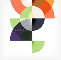 Fototapeta premium Modern circle abstract background