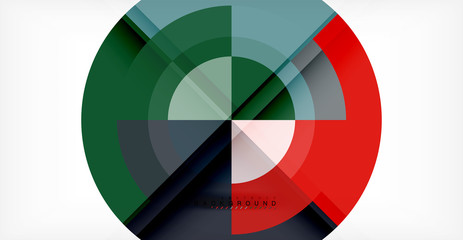 Vector circle abstract background