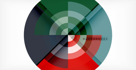 Obraz premium Vector circle abstract background