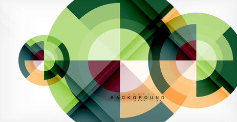 Obraz premium Vector circle abstract background