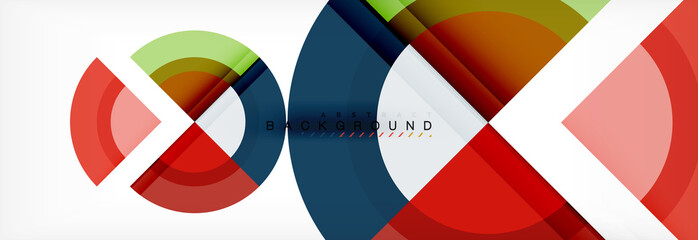 Obraz premium Vector circular geometric abstract background