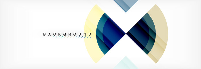 Fototapeta premium Vector circular geometric abstract background