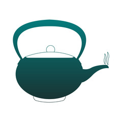 Teapot utensil isolated vector illustration graphic design
