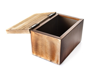 wood box in studio