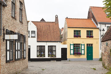 Fototapeta na wymiar Typical Bruges Buildings