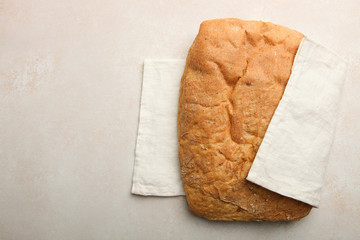 Traditional Italian ciabatta