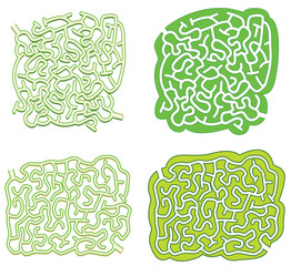 A set of puzzle maze game template