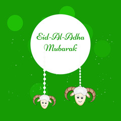 Illustration of background for the occasion of Muslim festival Eid-al-adha 
