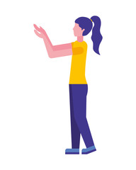 young woman avatar character