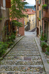 Street in the city of Le Puy-en-Velay - France