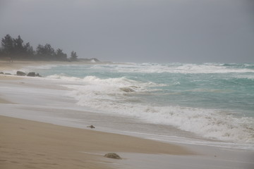 Storm on the beach