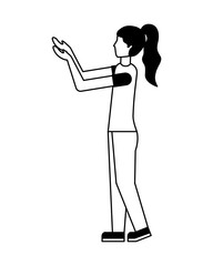 young woman avatar character