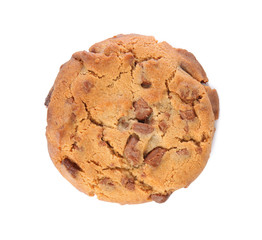 Tasty cookie on white background
