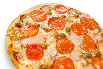 Pizza isolated on white background