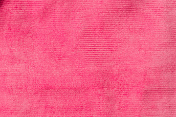 top view of striped pink textile as background