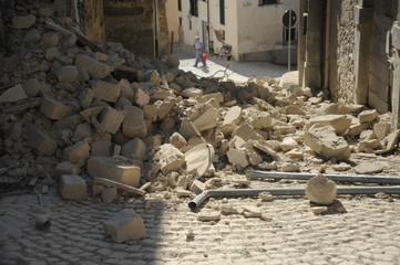 earthquake in amatrice, italy