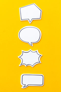 Social Media Chat Concept. Blank empty chat bubble for text