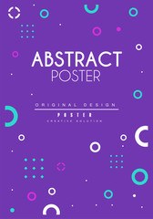 Abstract poster, bright creative graphic design for banner, invitation, flyer, cover, brochure vector Illustration
