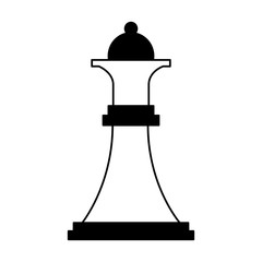 queen chess piece isolated icon