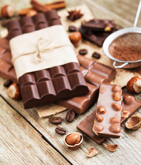 Chocolate and nuts