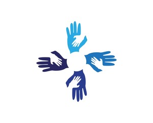 Fototapeta na wymiar Community Hands logos
