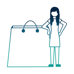 shopping bag commercial with woman