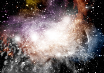 galaxy in a free space