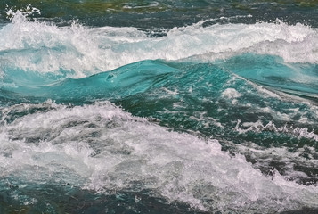 Obraz na płótnie Canvas Closeup of a streaming water