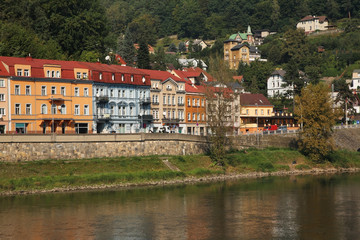 Fototapeta na wymiar View of Decin. Czech Republic