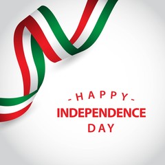 Happy Italy Independent Day Vector Template Design Illustration