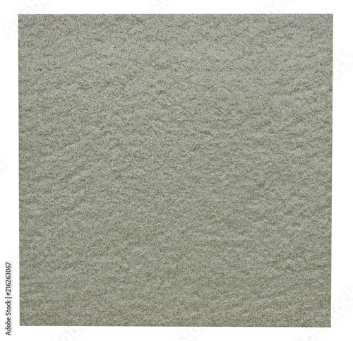 Rugged Ceramic Floor Tile In Green Isolated On White With Clipping Rugged Ceramic Floor Tile In Green Isolated On White With Clipping Path