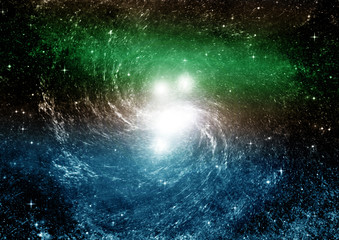 galaxy in a free space