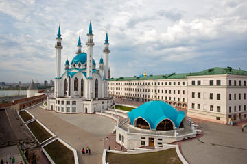 KAZAN, REPUBLIC OF TATARSTAN. Mosque of Kal-Sharif in the Kazan Kremlin